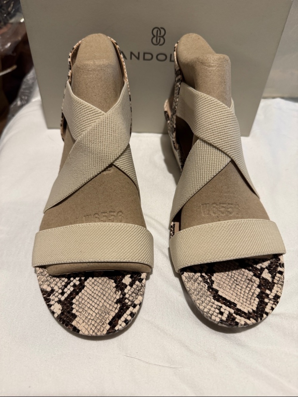 Bandolino Animal Print Sandals sandals Size 10